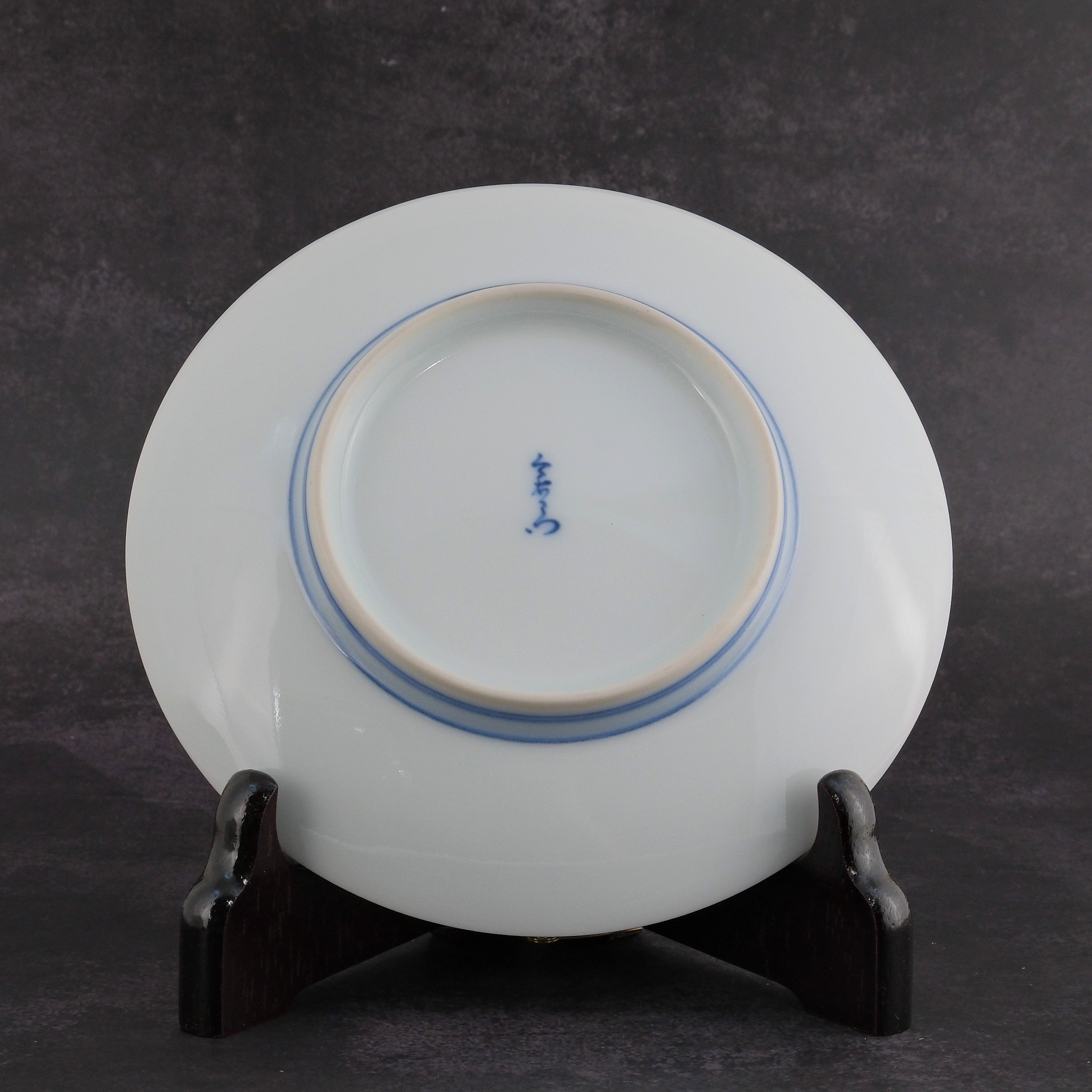 Botan(Peony) Teacup & Saucer Set Nabeshima Porcelain by the 13th Imaizumi Imaemon (1926-2001)