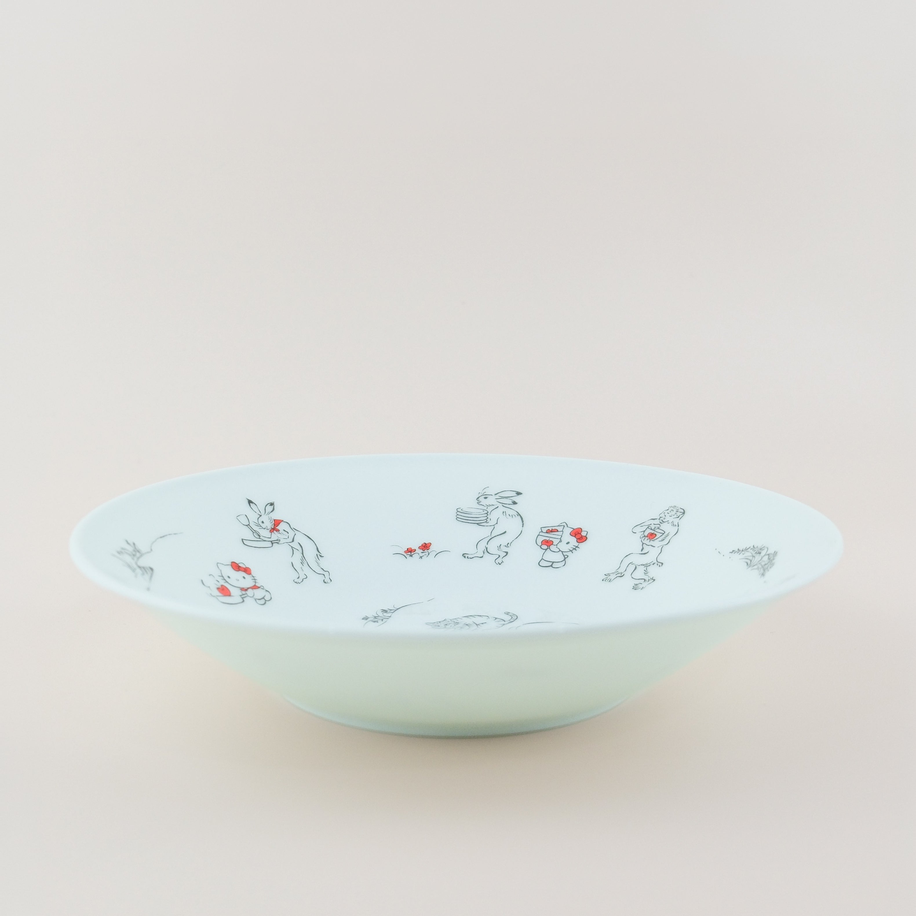 Tachikichi × Hello Kitty “Choju-Giga Collection” Porcelain Deep Plate