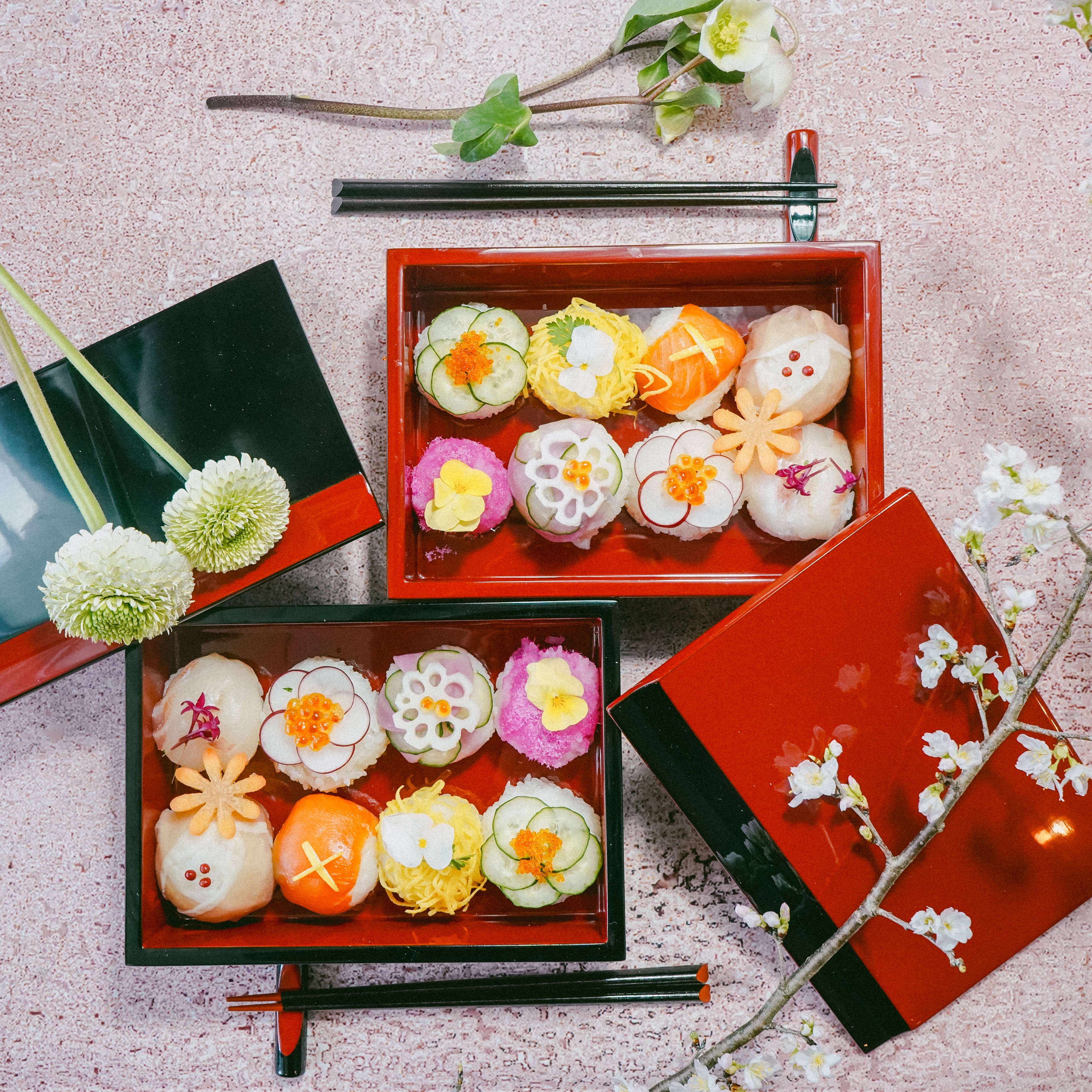 Traditional Urushi Lacquer Bento Box