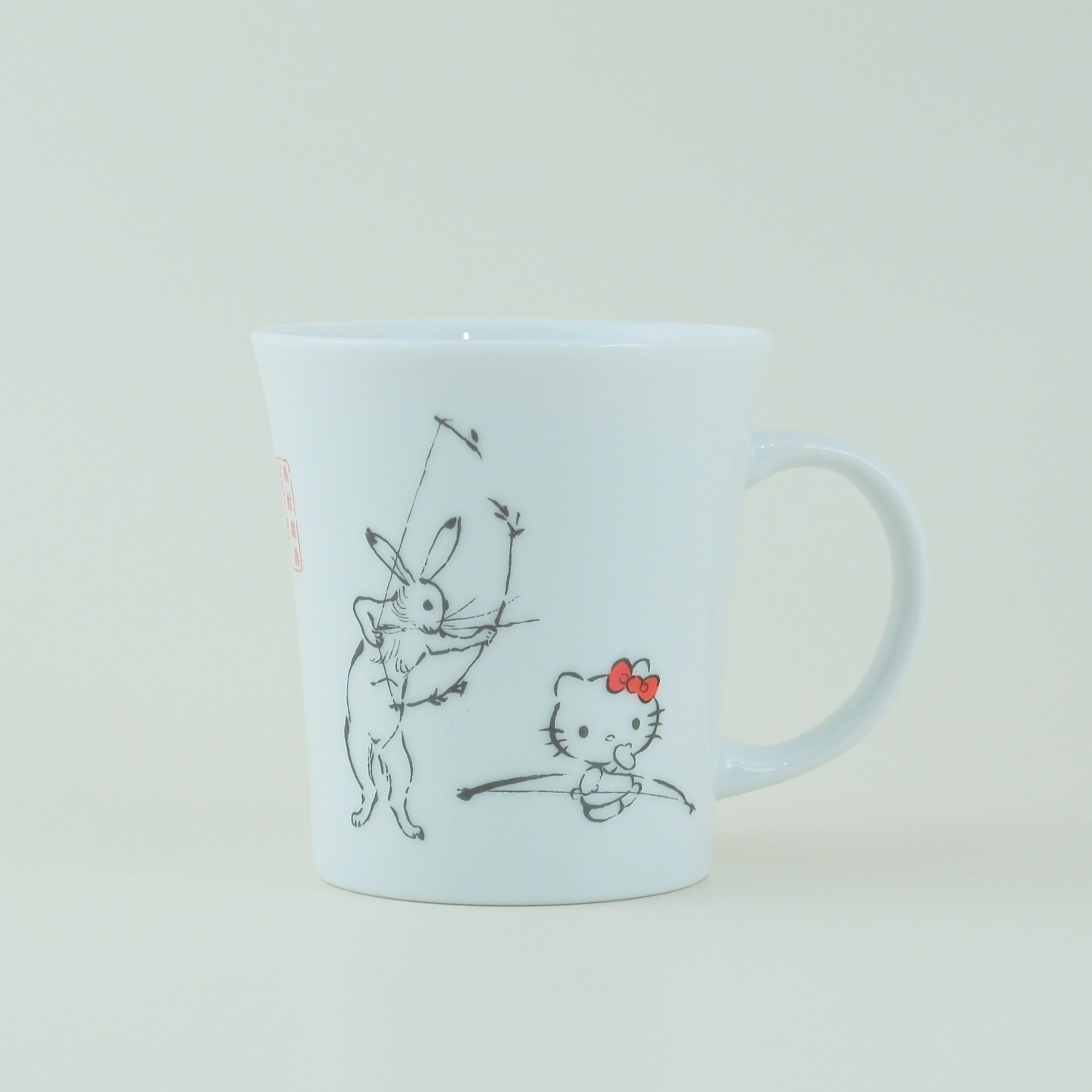 Tachikichi × Hello Kitty “Choju-Giga Collection” Porcelain Mug Set (4-Piece)