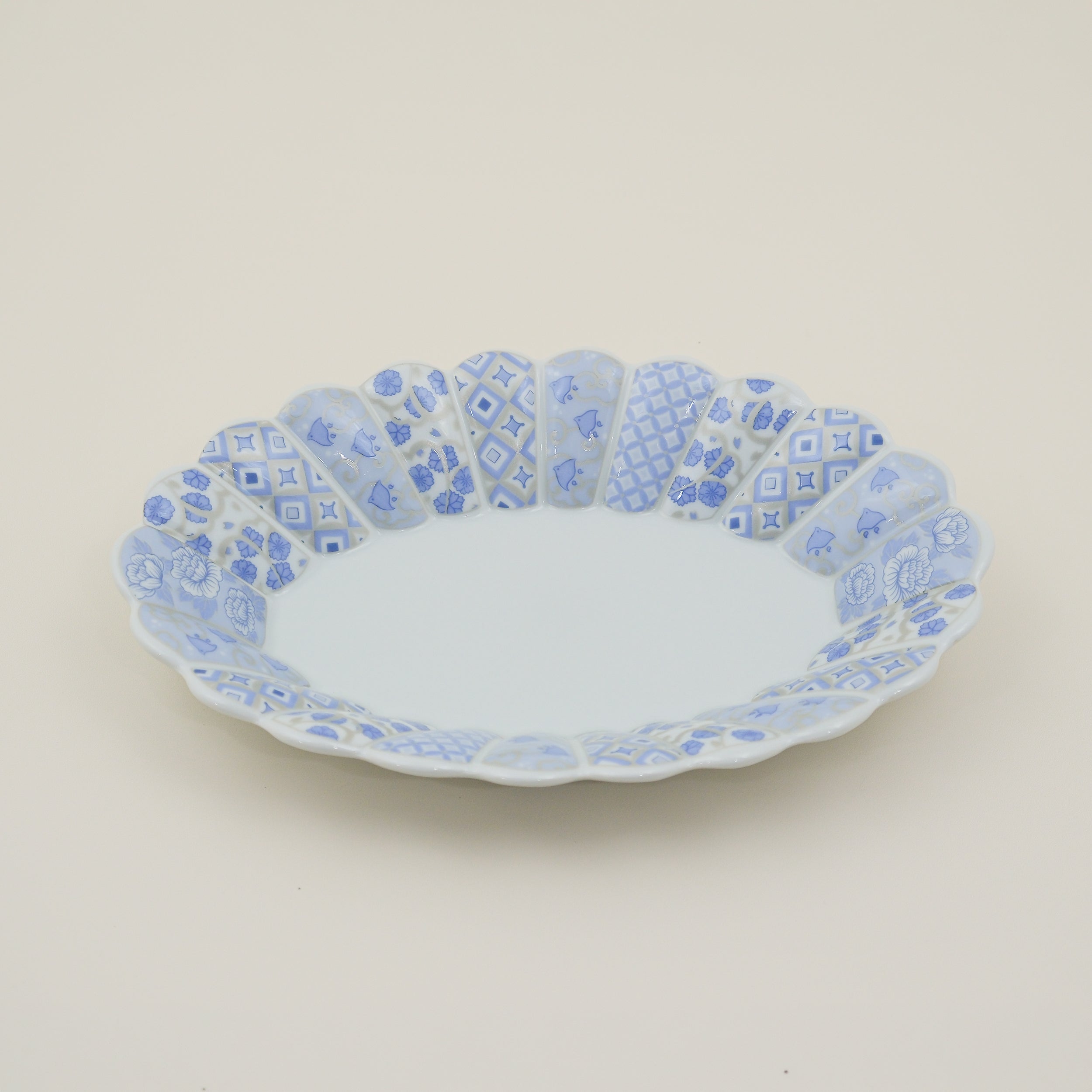 Hanarikyu Oval Plate Set – Pink & Blue