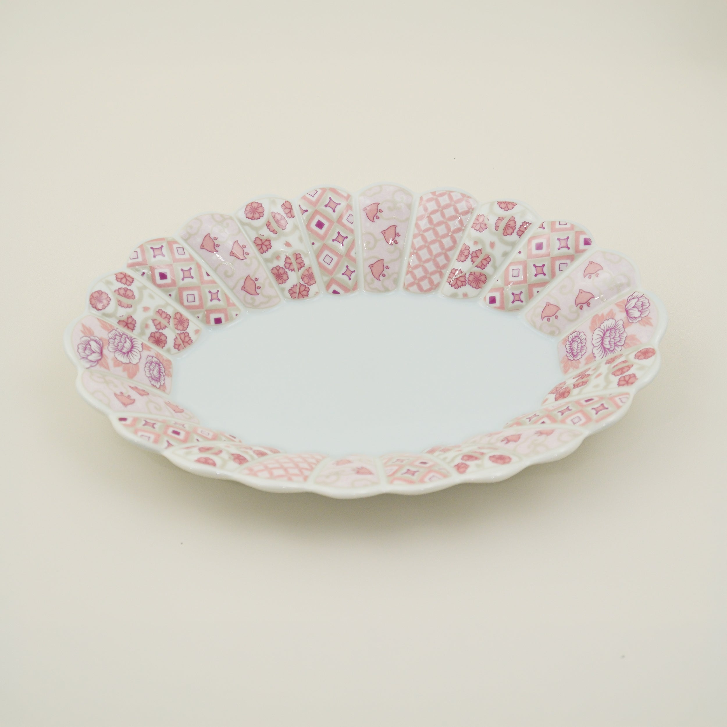 Hanarikyu Oval Plate Set – Pink & Blue