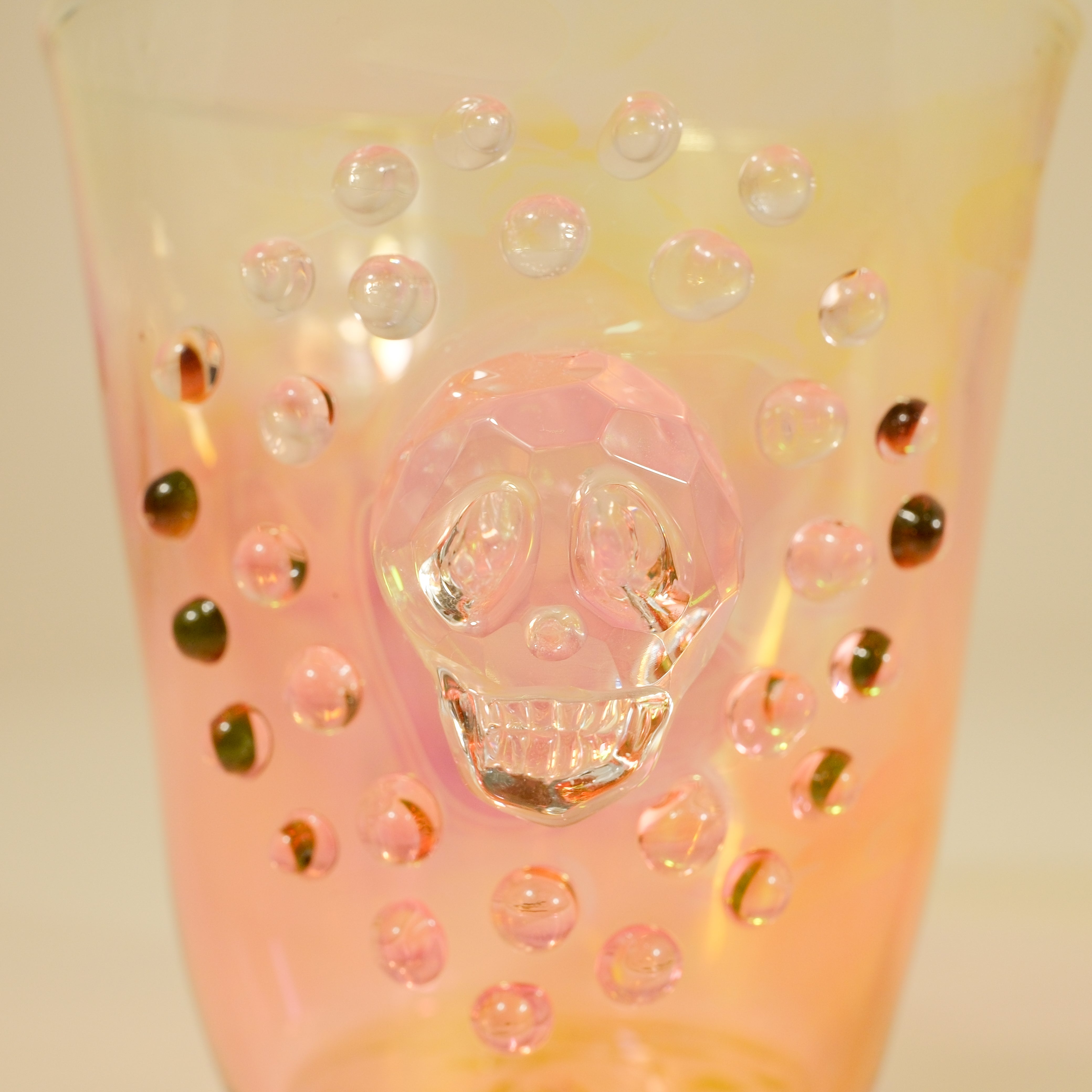 “Luminous Skull Mini Glass Set” by Makiko Inoya