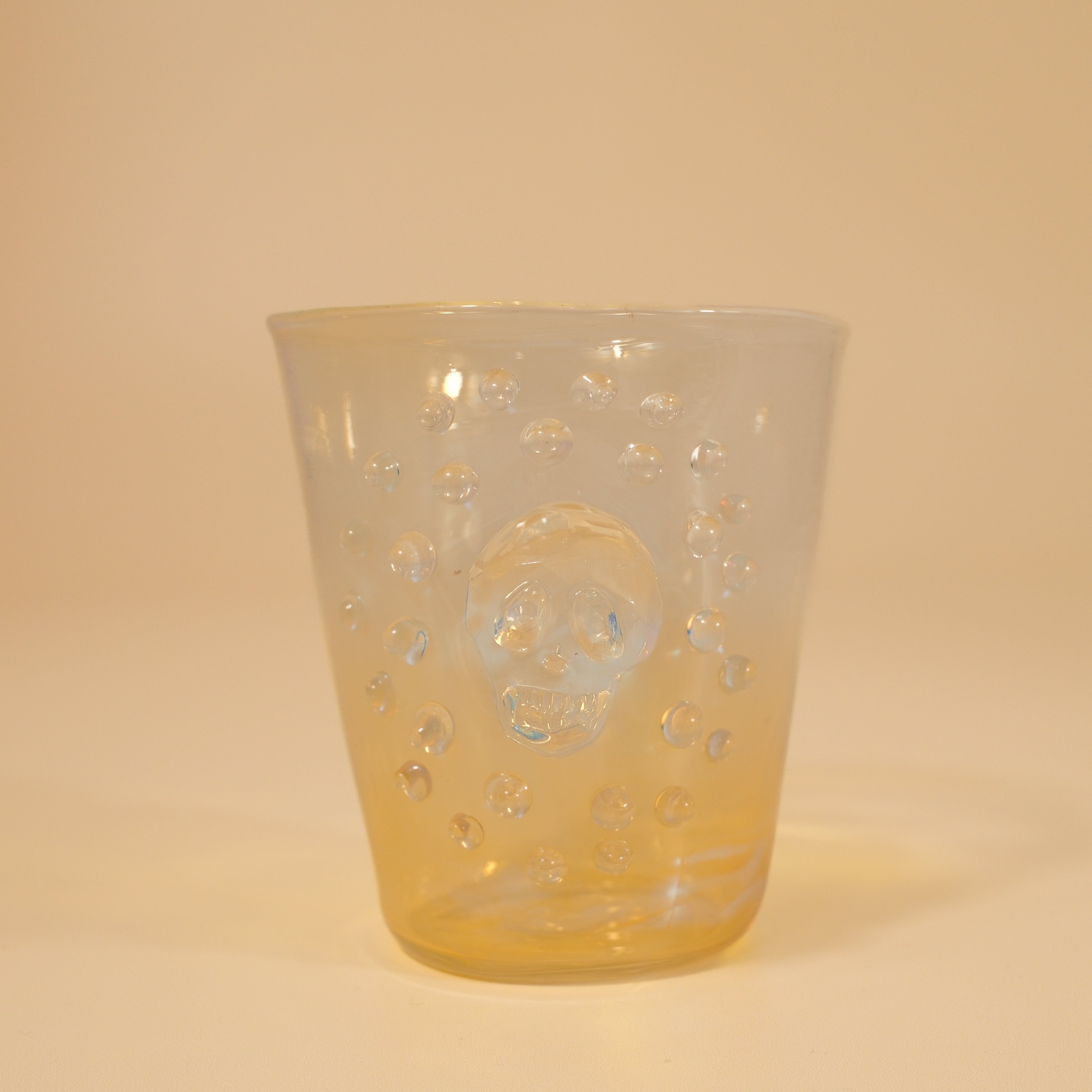 “Luminous Skull Mini Glass Set” by Makiko Inoya