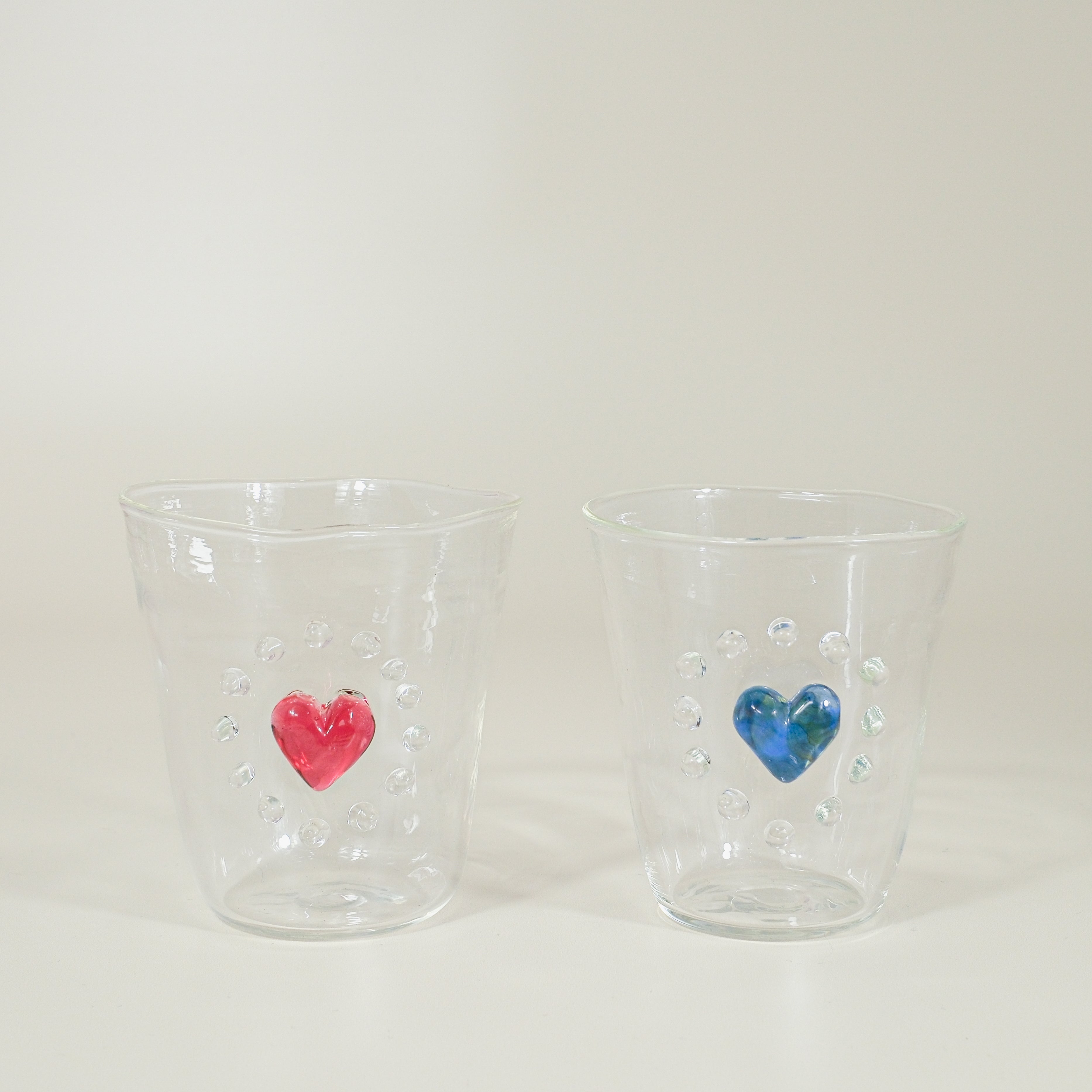 “Luminous Heart Mini Glass Set” by Makiko Inoya