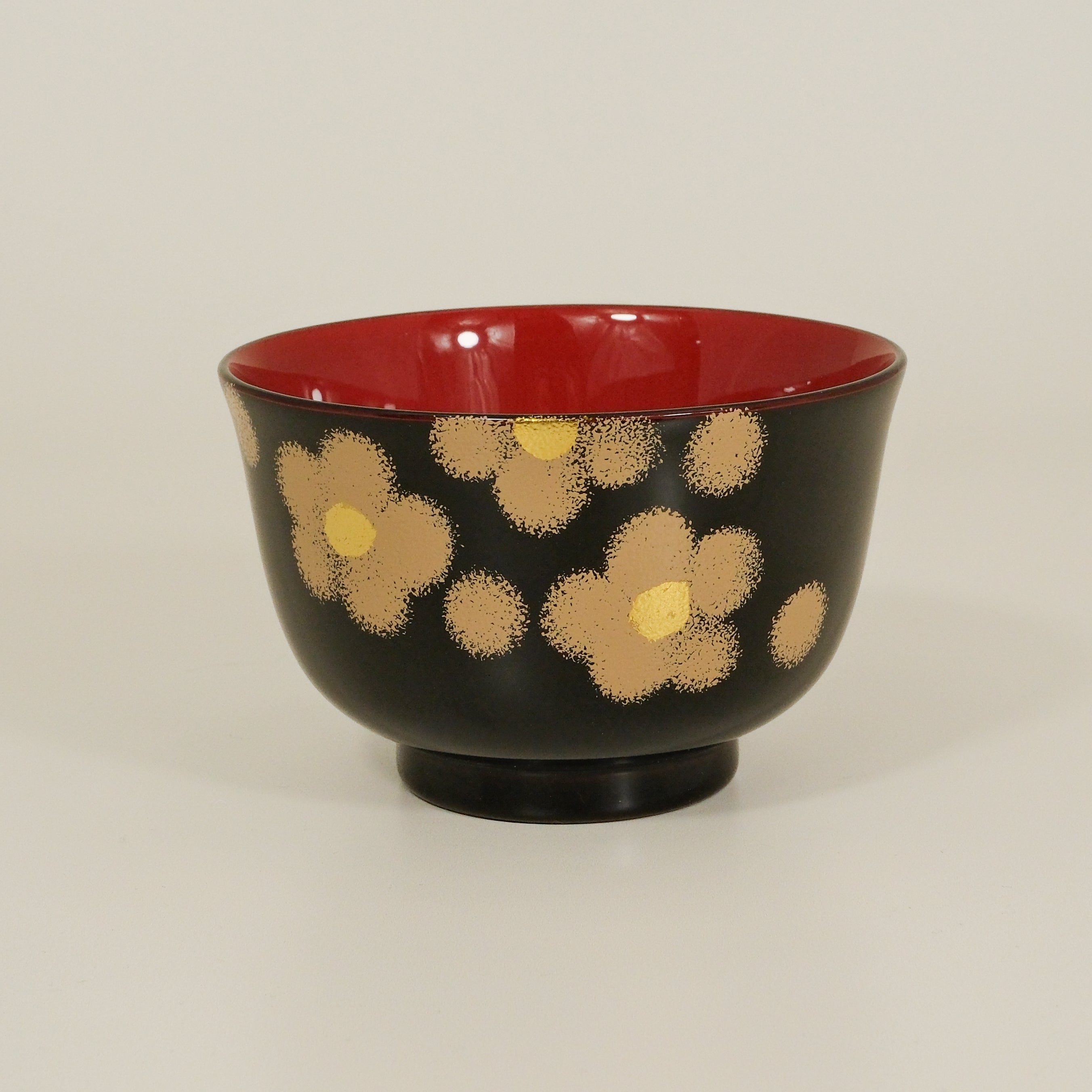 Urushi Lacquer Couple Bowls – Hana Motif