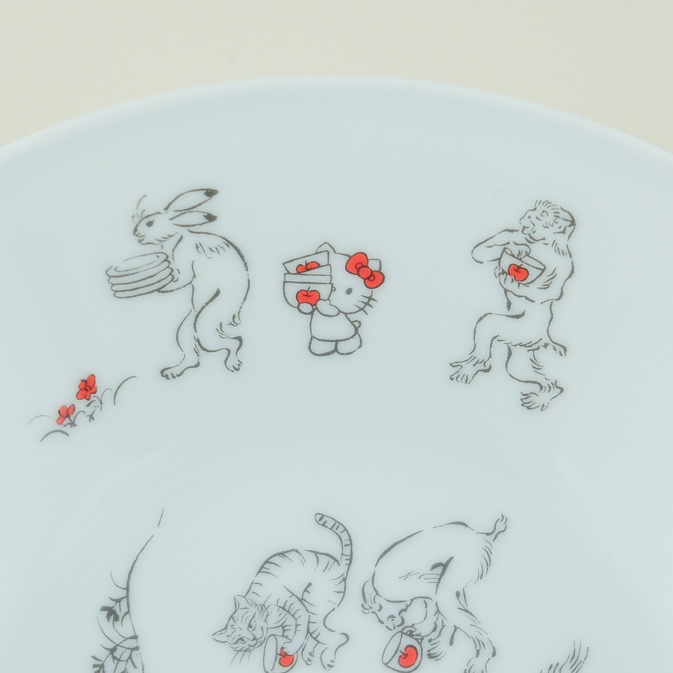 Tachikichi × Hello Kitty “Choju-Giga Collection” Porcelain Deep Plate