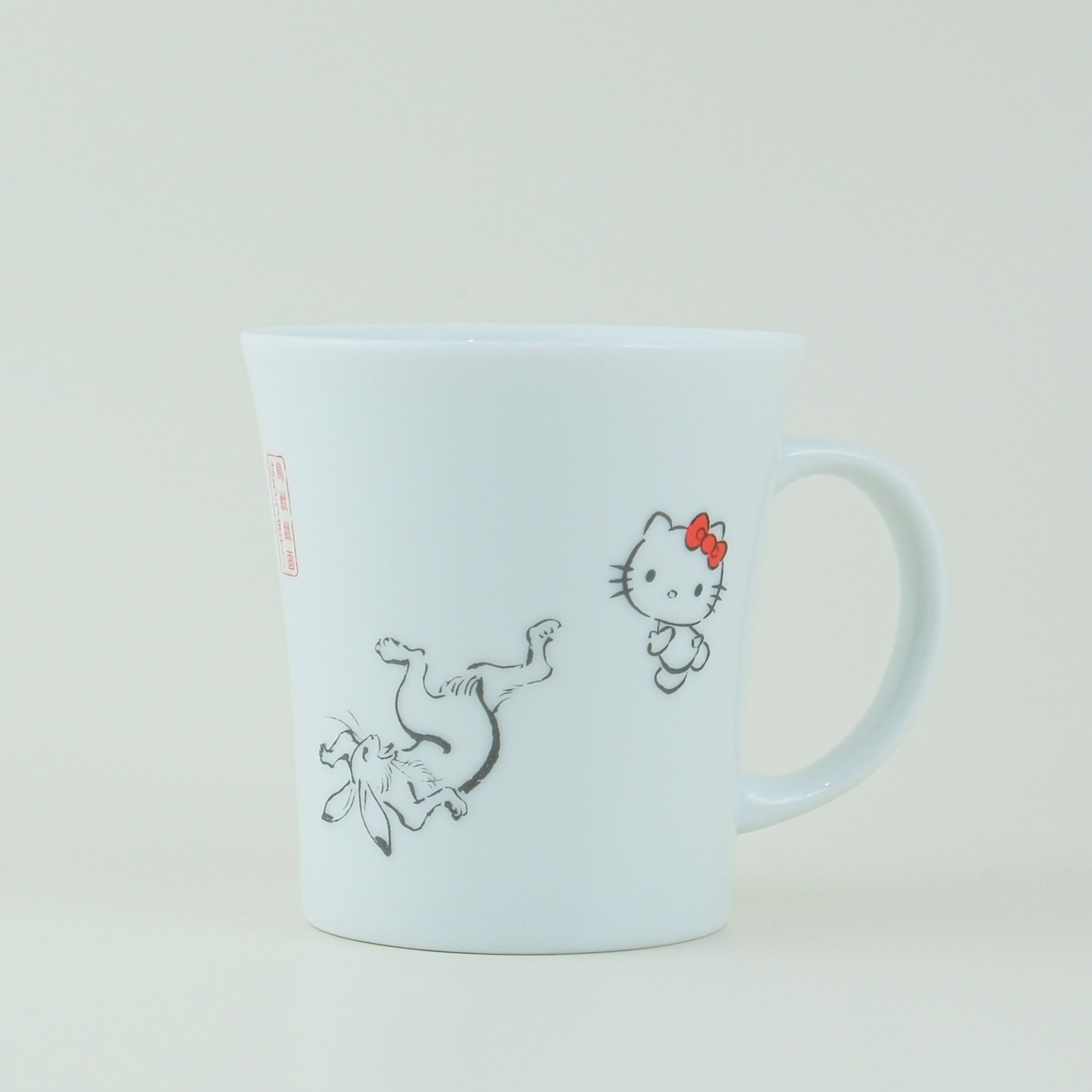 Tachikichi × Hello Kitty “Choju-Giga Collection” Porcelain Mug Set (4-Piece)
