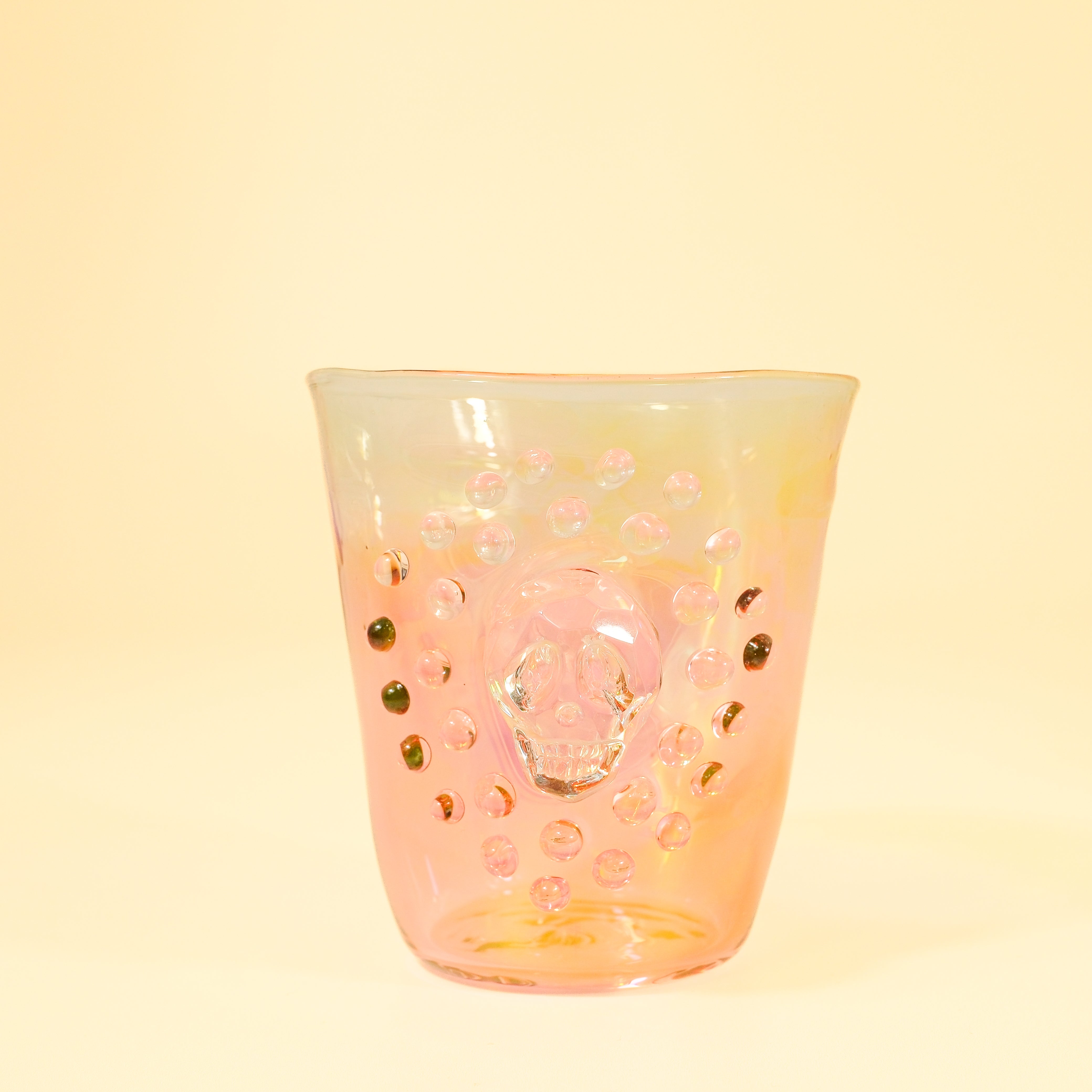 “Luminous Skull Mini Glass Set” by Makiko Inoya