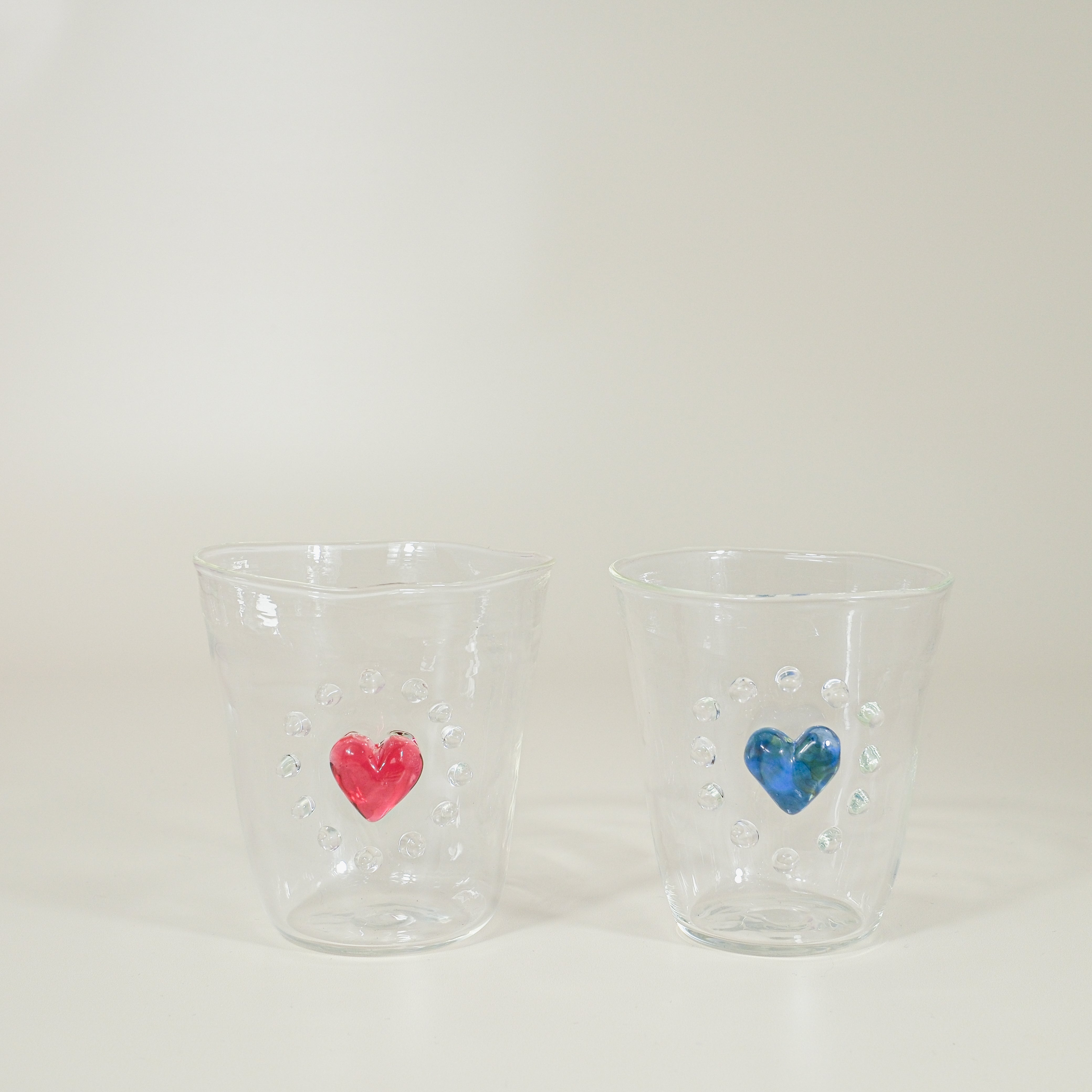 “Luminous Heart Mini Glass Set”　by Makiko Inoya