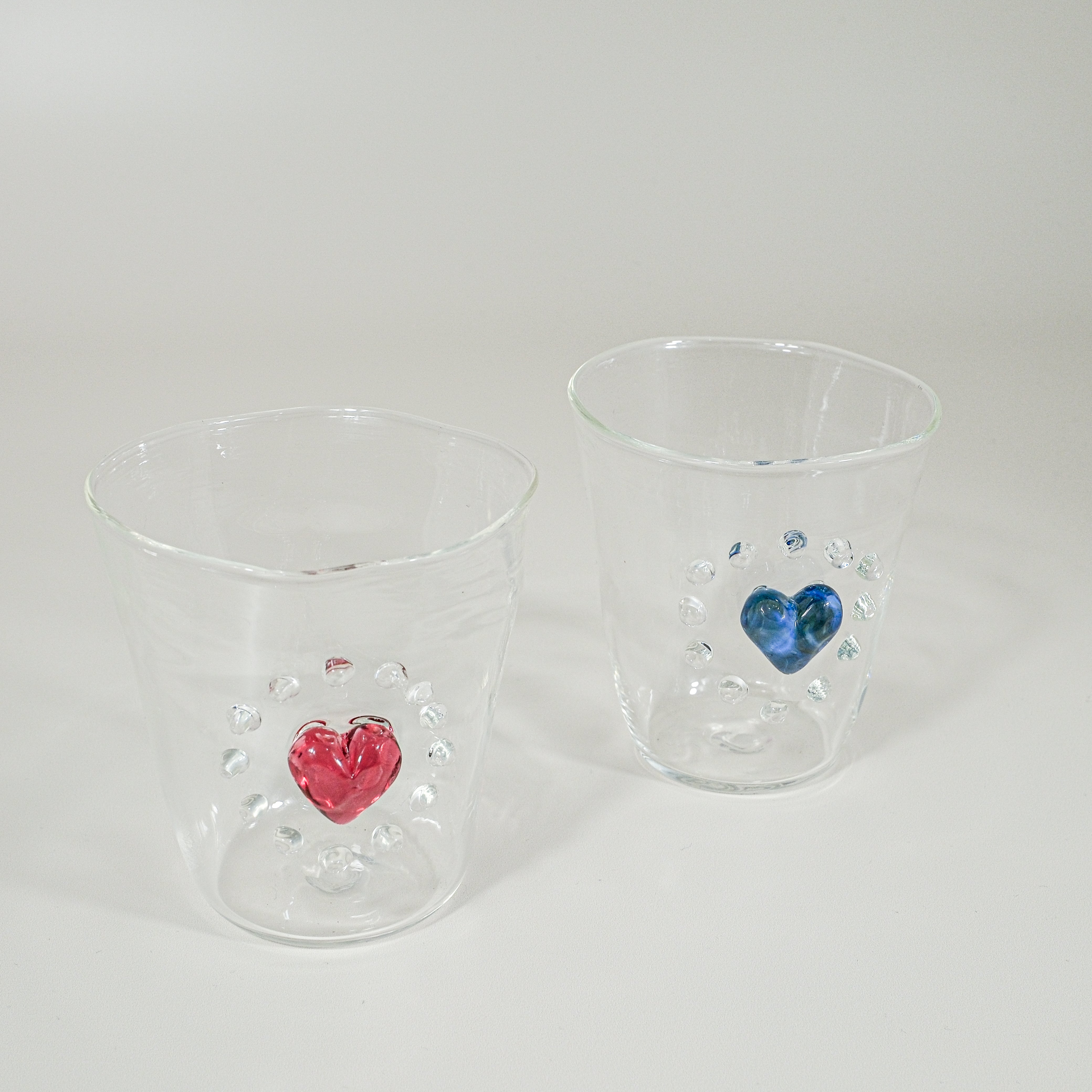 “Luminous Heart Mini Glass Set”　by Makiko Inoya