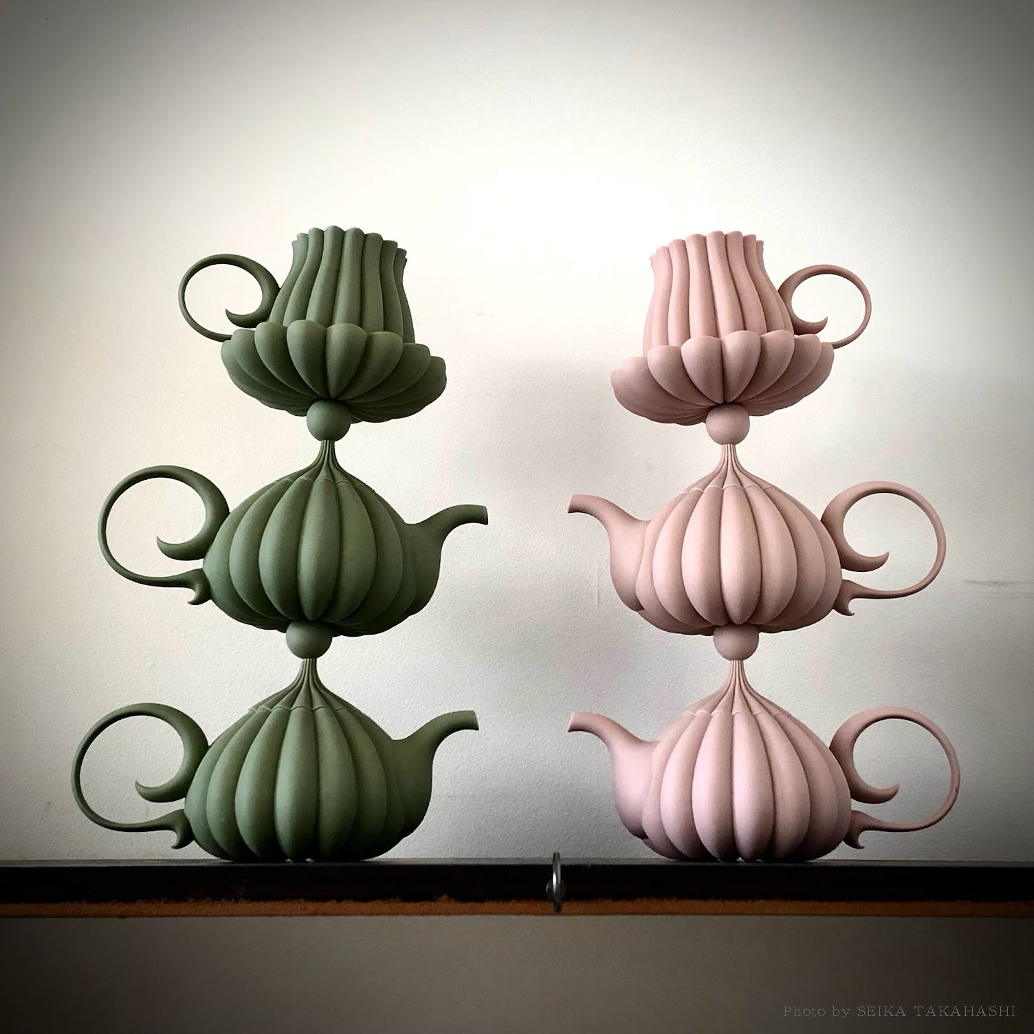 Tea Pot by Seika Takahashi(Olive Green)