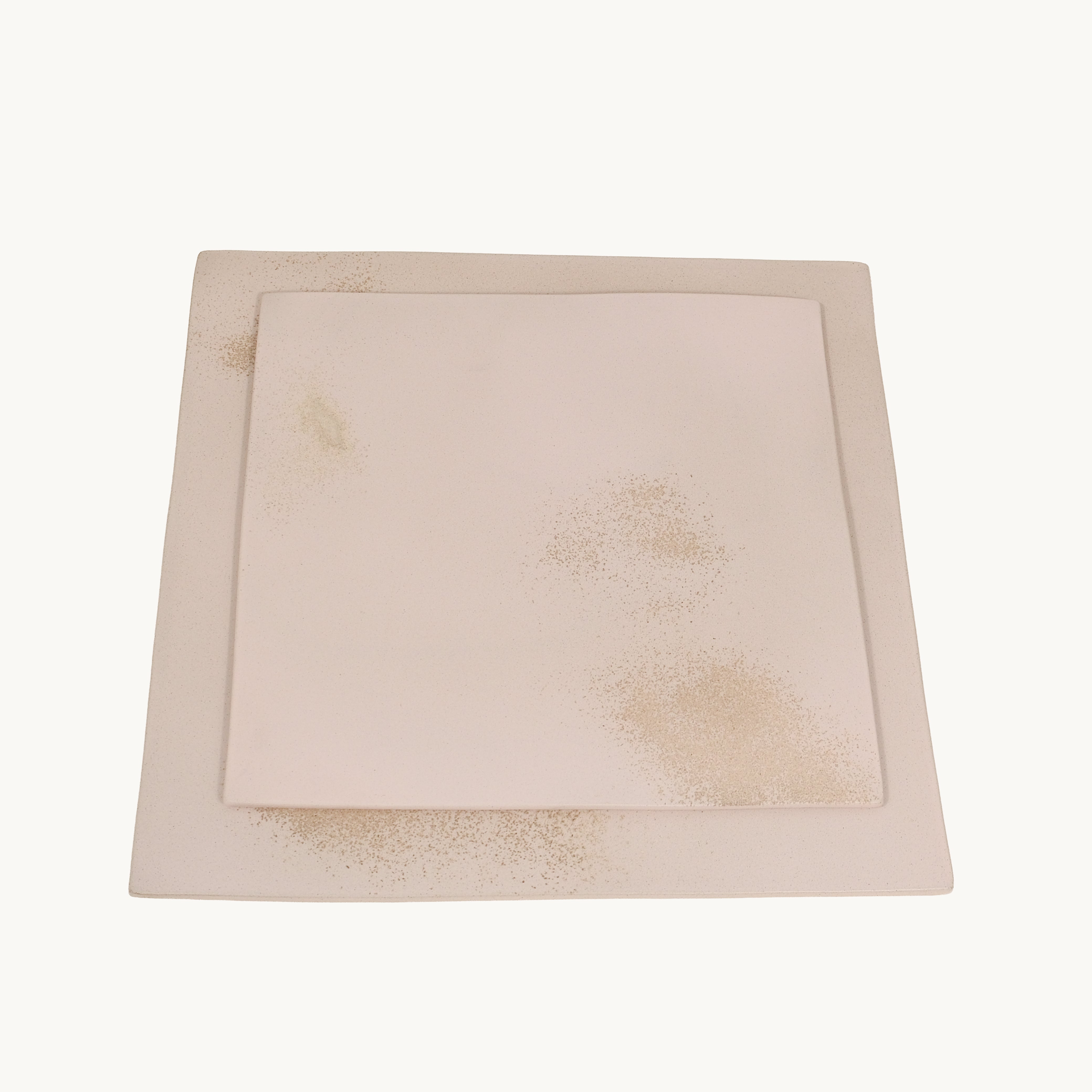”ban”  Square Plate Set – 2 Sizes(Dusty Rose)