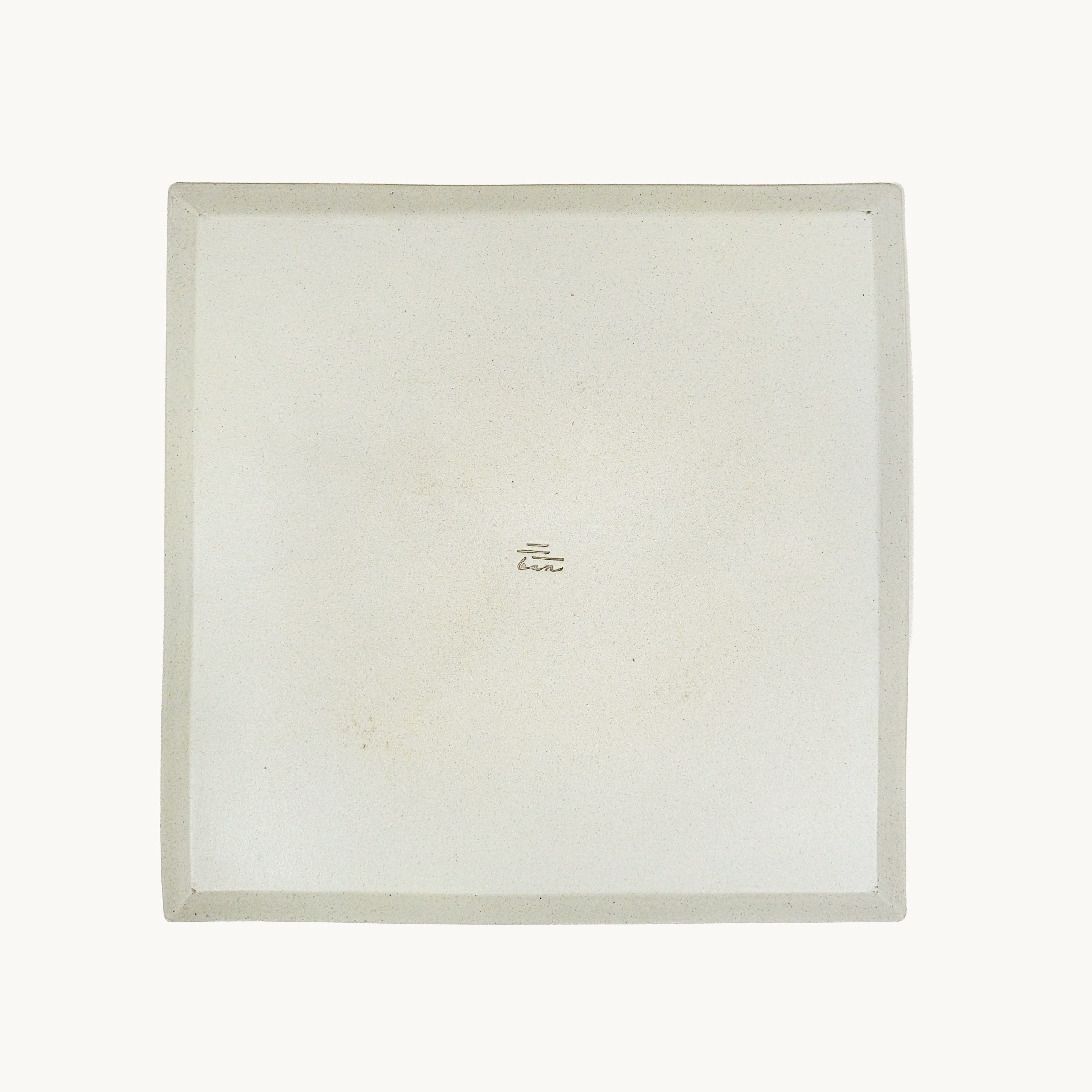 ”ban”  Square Plate Set – 2 Sizes(White)