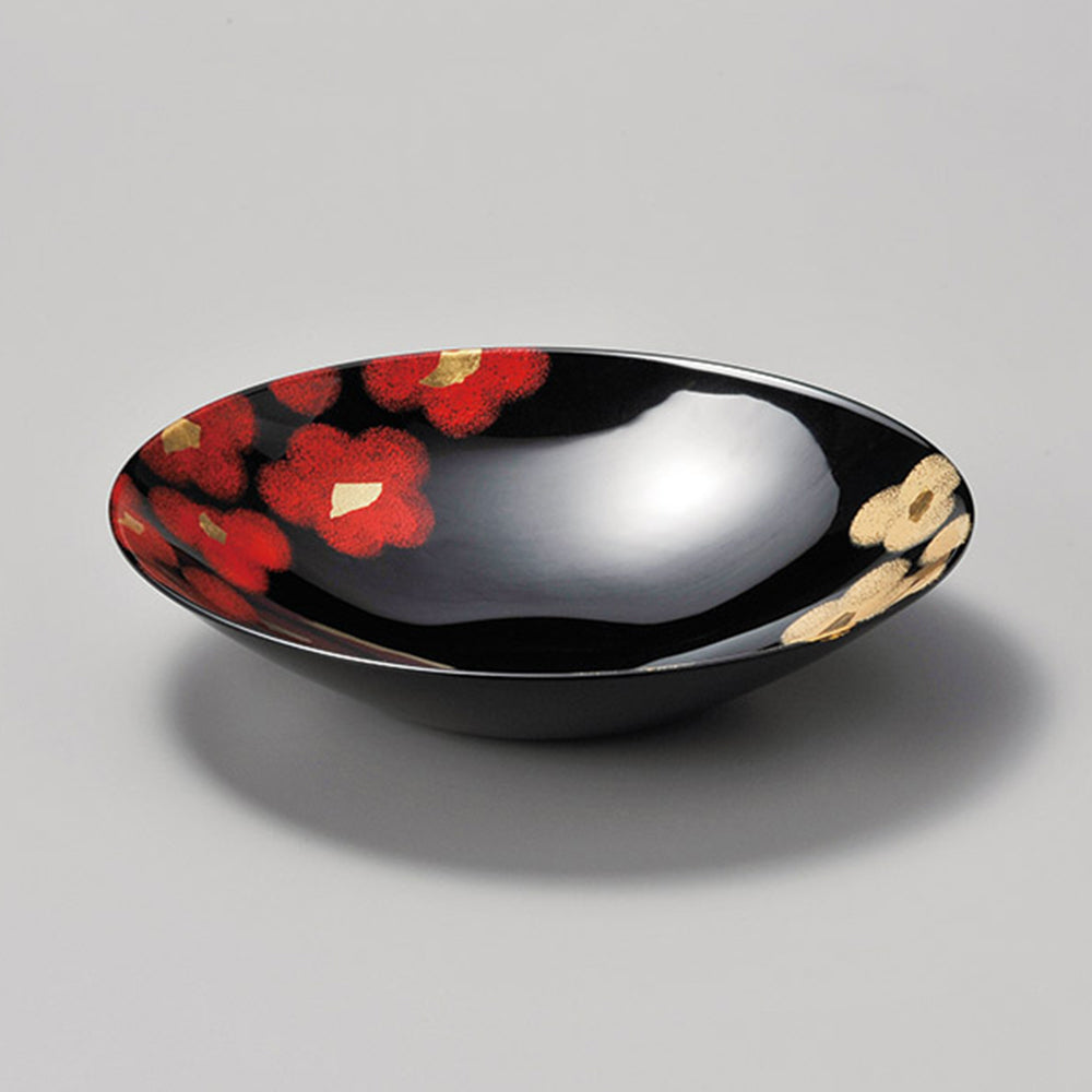 Urushi Lacquer Large Bowl – Hana Motif