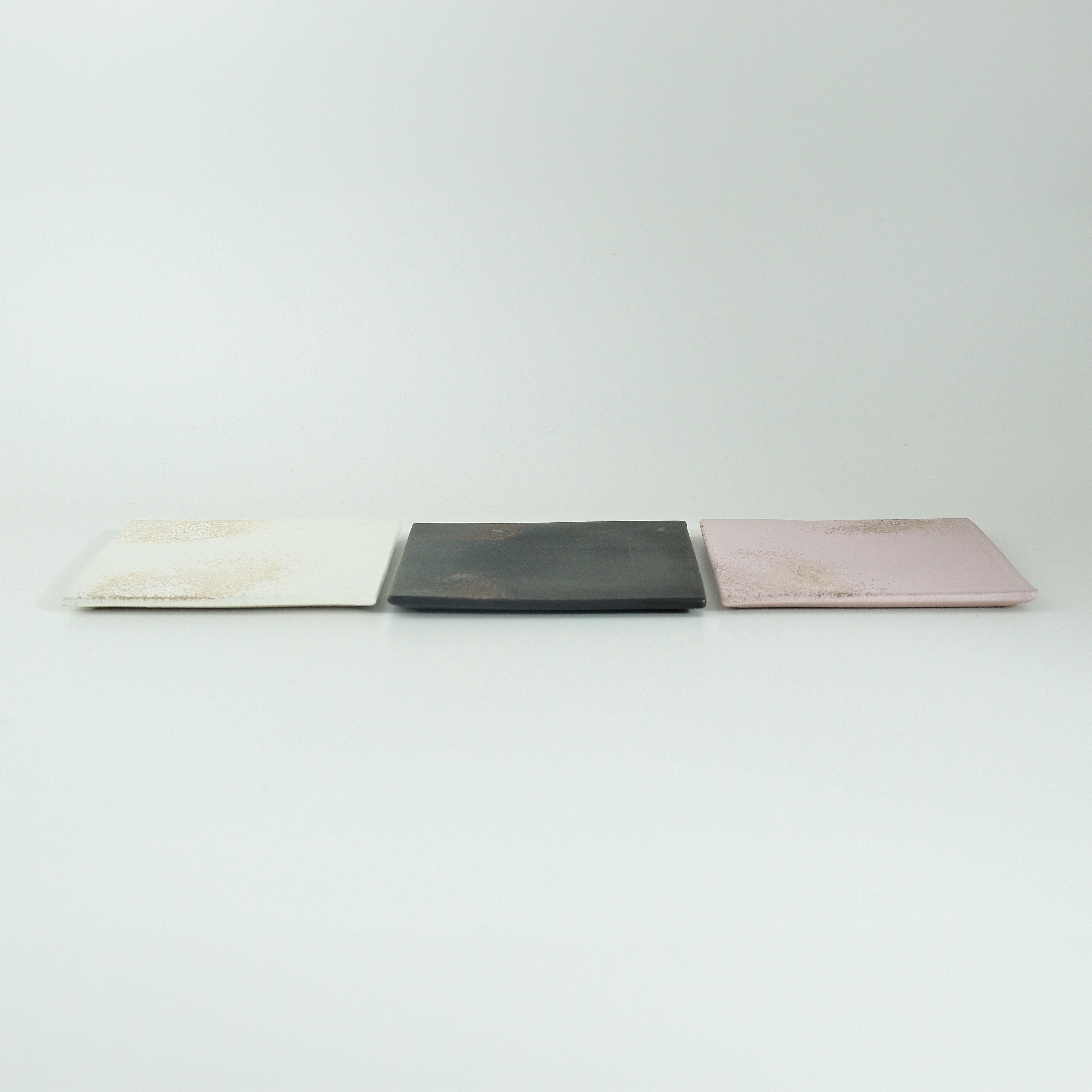 ”ban"  Square Small Plate Set – 3 Colors